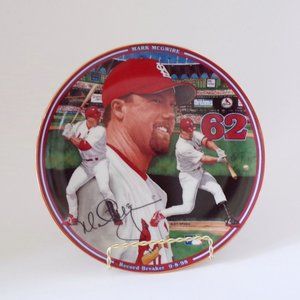 Mark McGwire Home Run Hero Limited Edition Collectors Plate 1998    3219